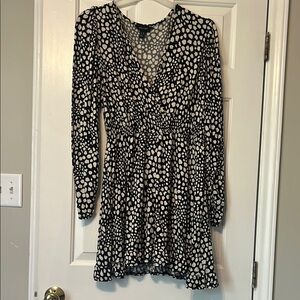 Black and White polka dot Women's Dress - size 14